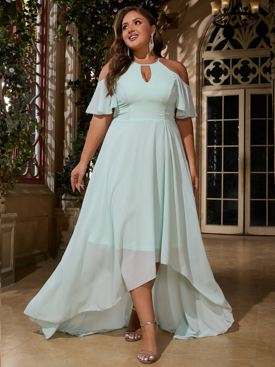 plus size maid of honor dresses Bridesmaid Satin Off The Shoulder With Slit Elevate your role as a bridesmaid with this Bridesmaid Dress Emerald Green Bridesmaid Dresses For