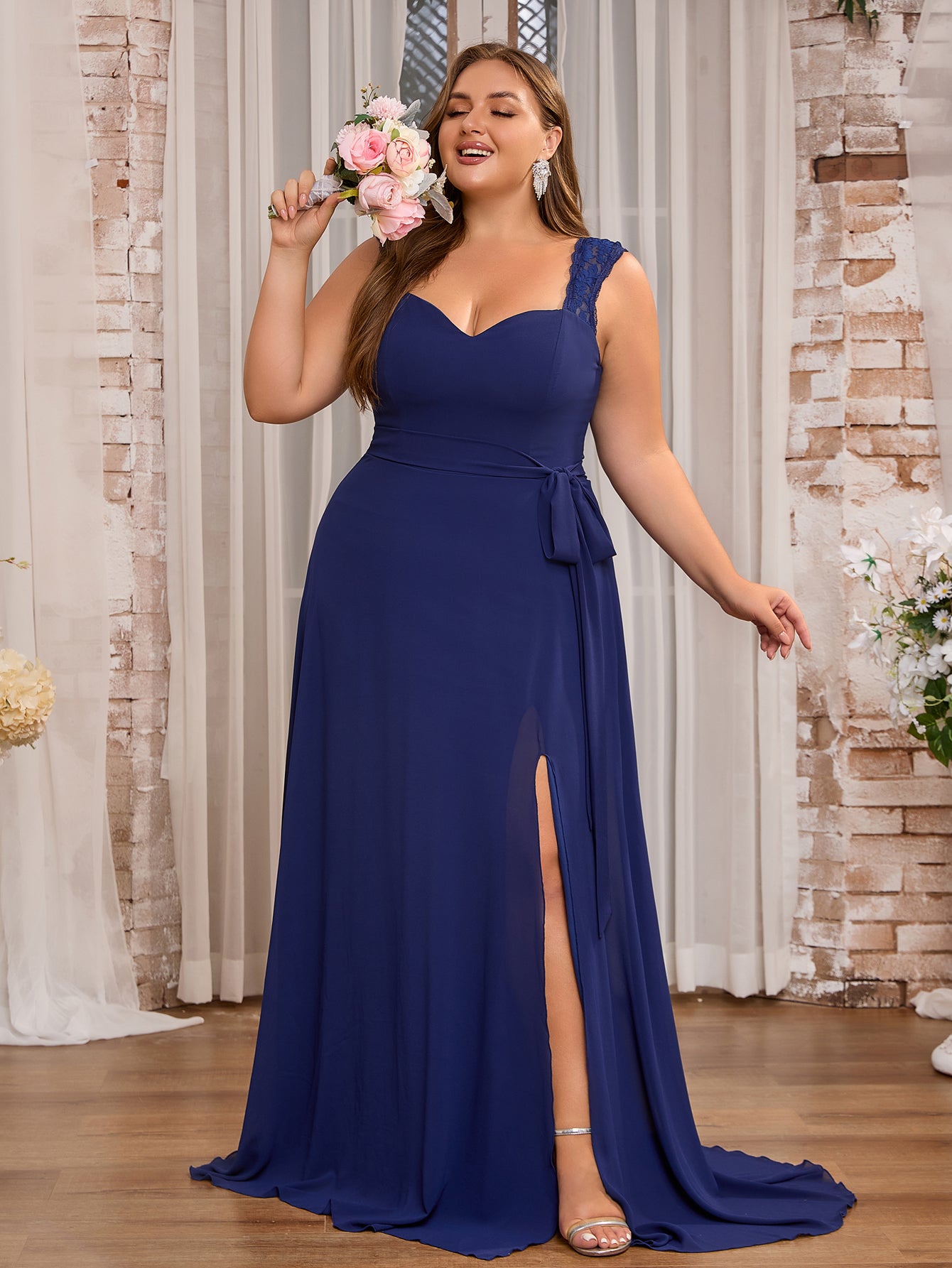 sachin and babi light blue dress Elegance Burgundy Chiffon Maxi Dress S, L: Greek Goddess Style Gown main image 0