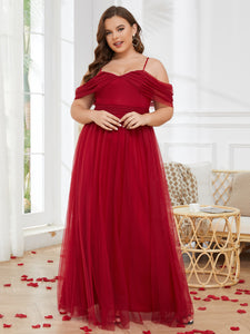 Women Plus Size Cold Shlouder Mesh Bridesmaid Dresses for Party Engagnement  Bridal Shower  DolphinBanana