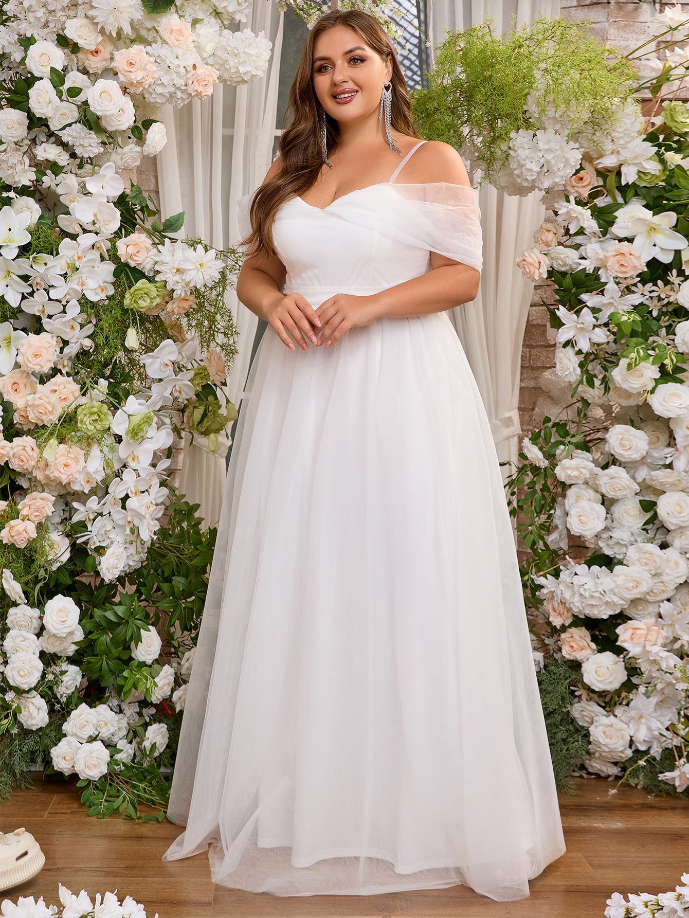 Women Plus Size Elegant Evening Dress Formal Maxi Dresses – DolphinBanana