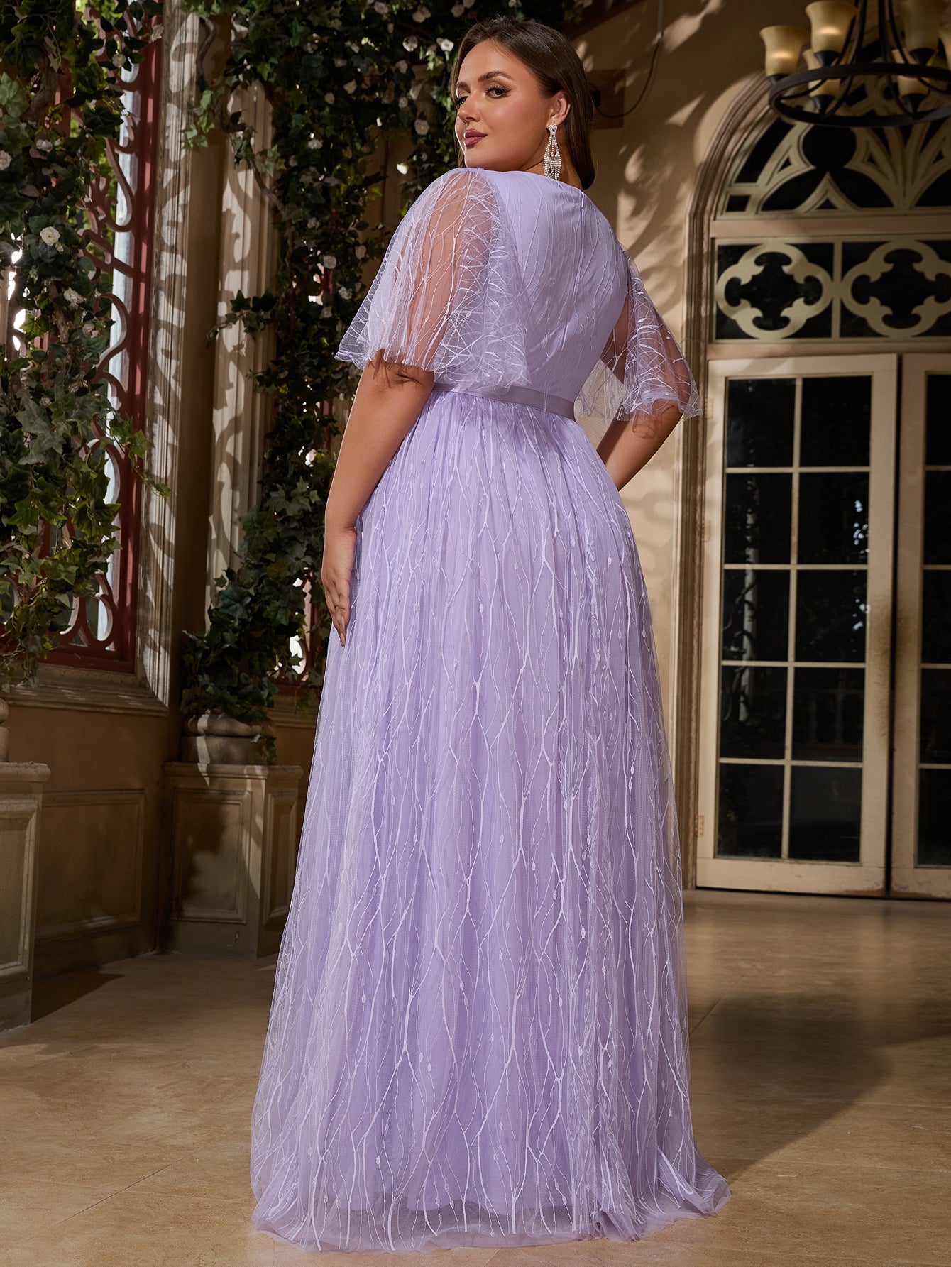 purple bridal shower dress Women Plus Size V-neck Elegant Wedding Party Dresses for – DolphinBanana Manvanshtrend Length:32-33 It features a 2 6 Perfect Matches –